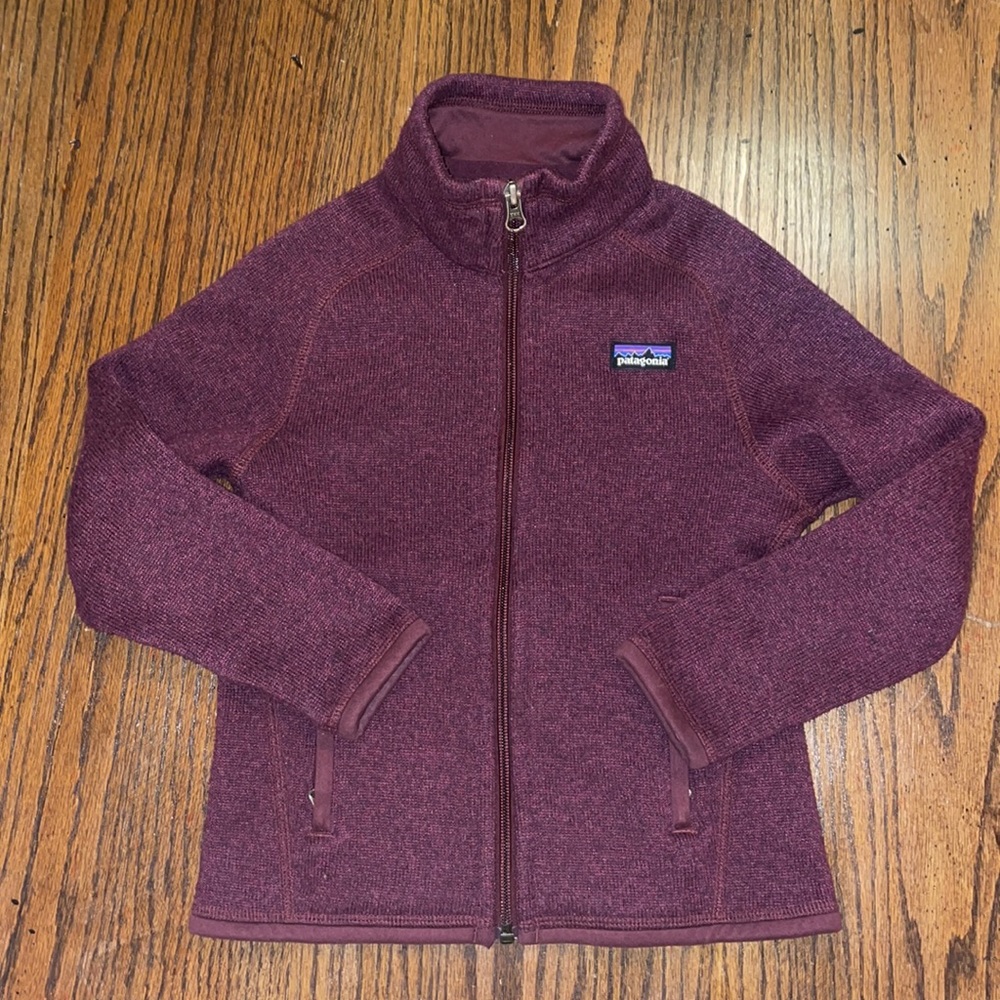 Patagonia Kids' Better Sweater Fleece Jacket XS- 5-6. Eggplant color